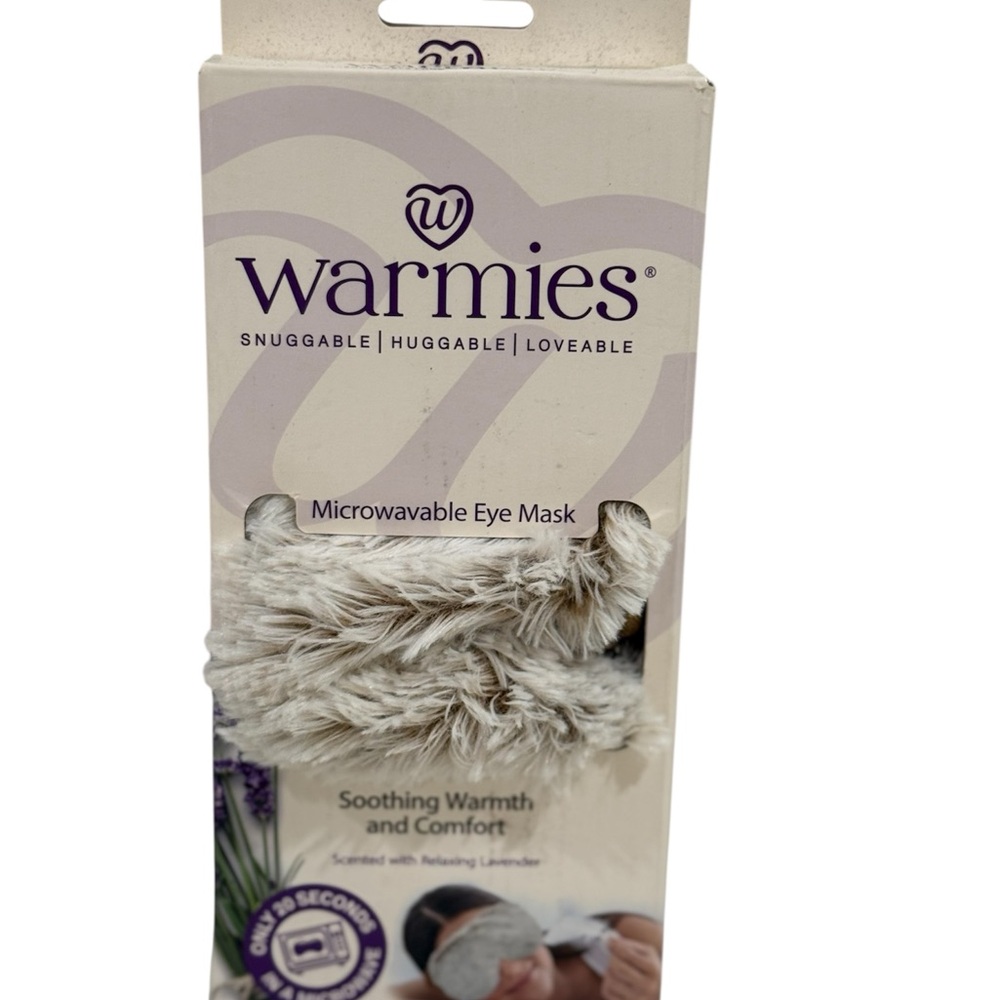 NEW Warmies Fuzzy Eye Mask ~ Soothing Warmth and Comfort